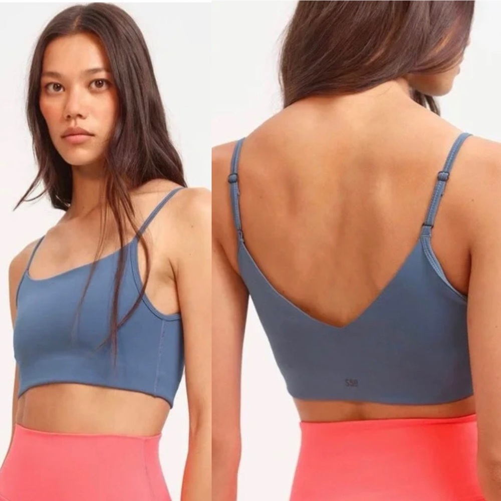 Splits59 Maya Techflex Sports Bra Dusty Blue Small